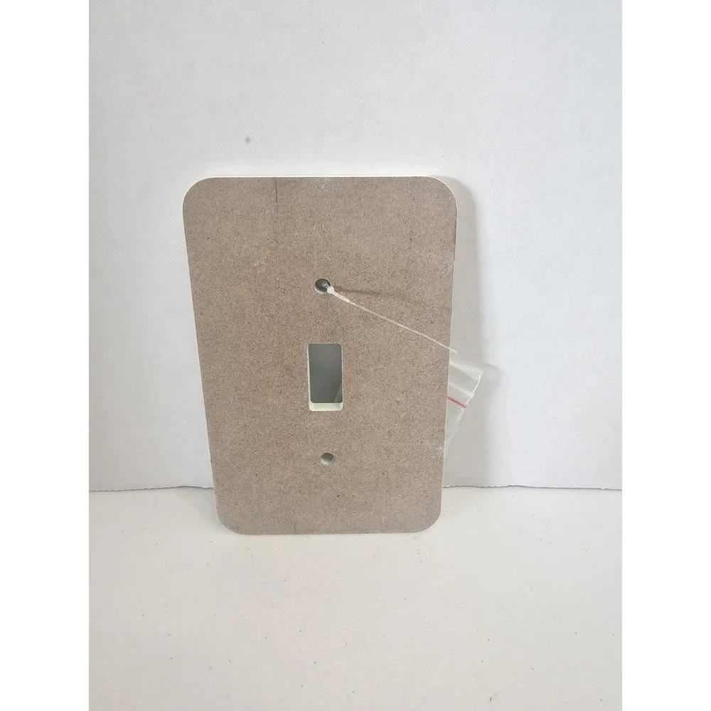 Football Touchdown Light Switch Cover Plate Game Room Sports Decor MDF